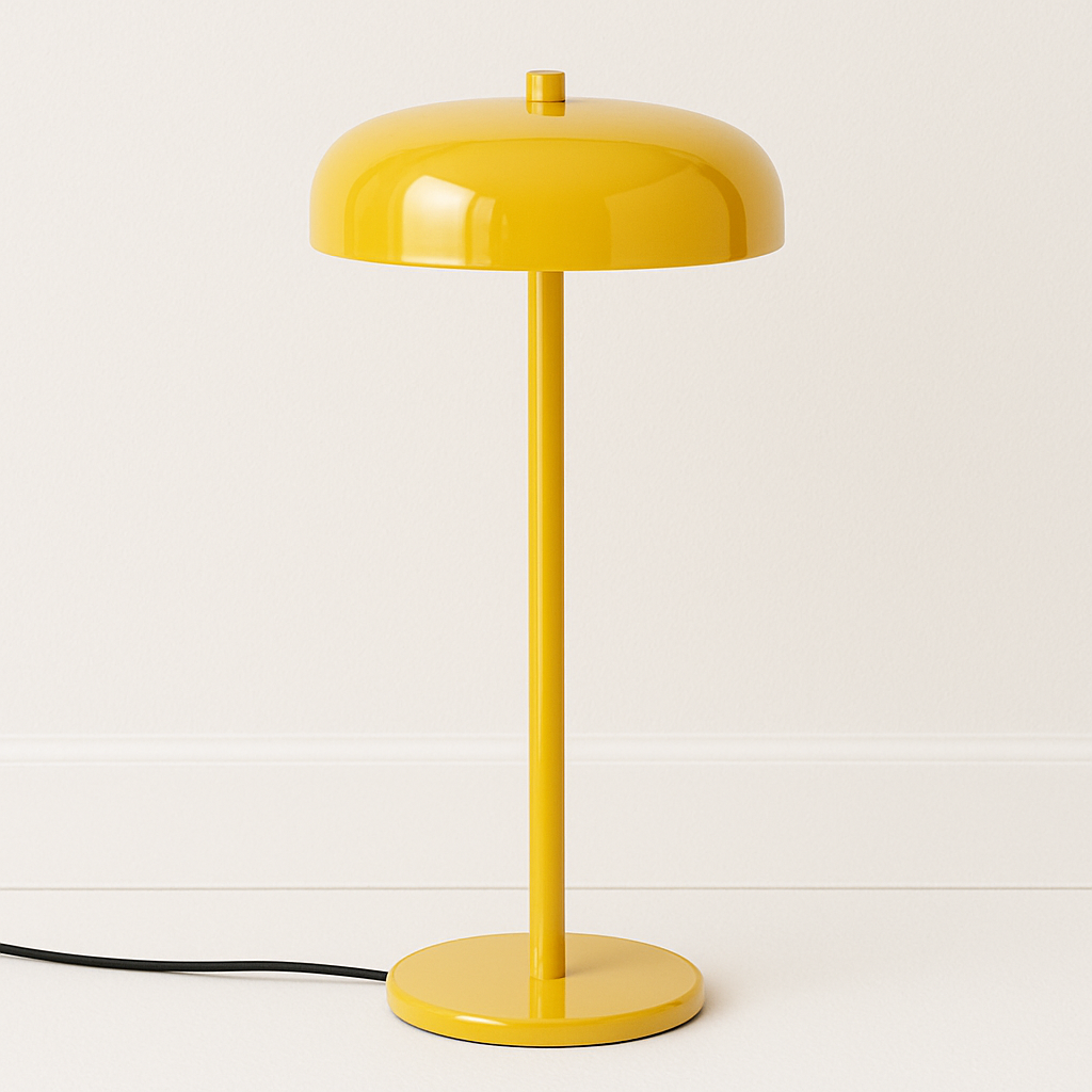 Luminária Abajur Moderna Minimalista LED Metal Acrílico Eforie