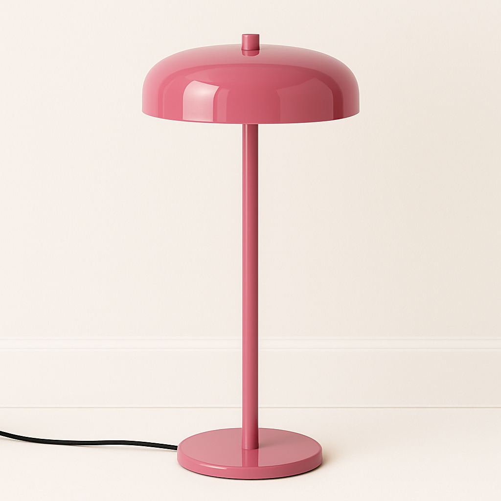 Luminária Abajur Moderna Minimalista LED Metal Acrílico Eforie