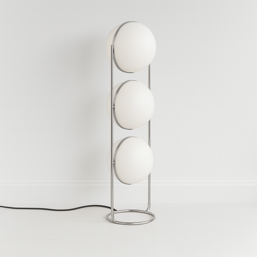 Luminária de Piso Moderna Minimalista LED Metal Acrílico Hofire