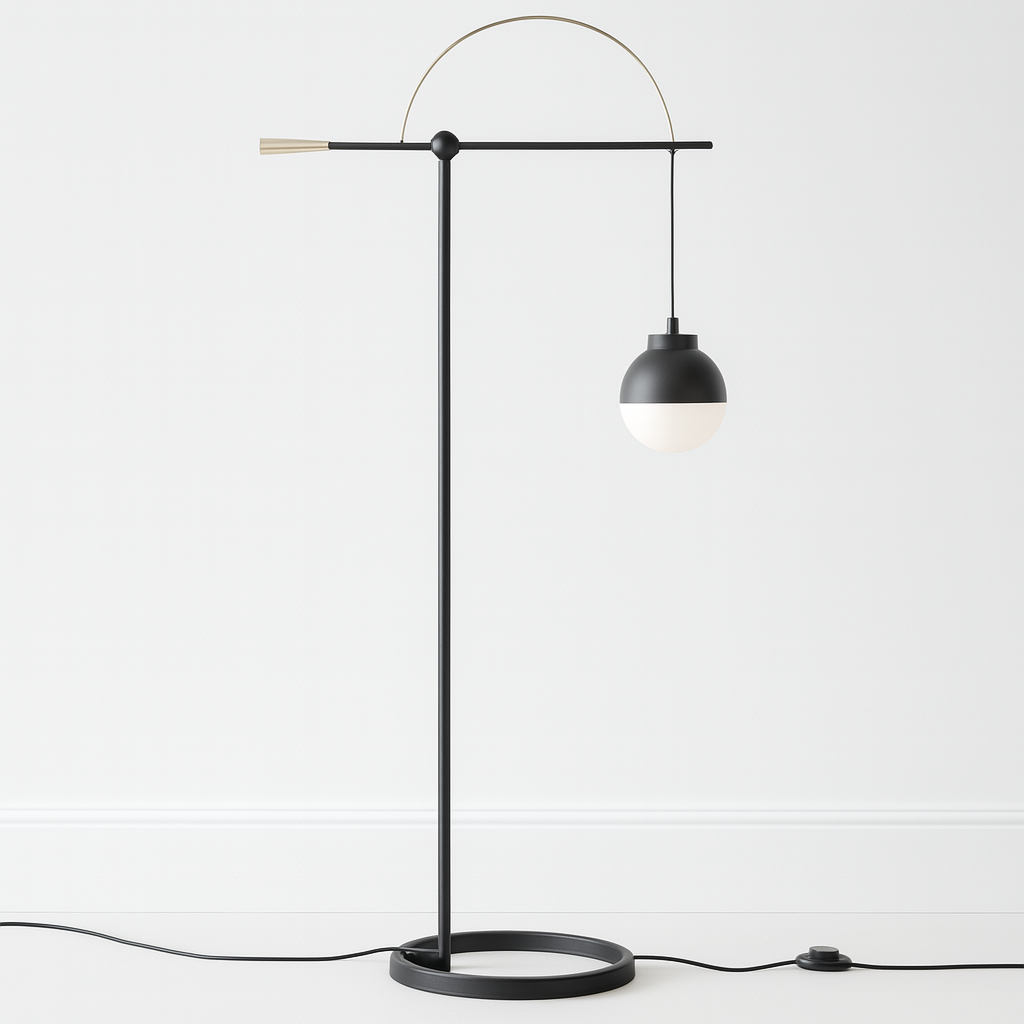 Luminária de Piso Coluna Moderna Minimalista Ping