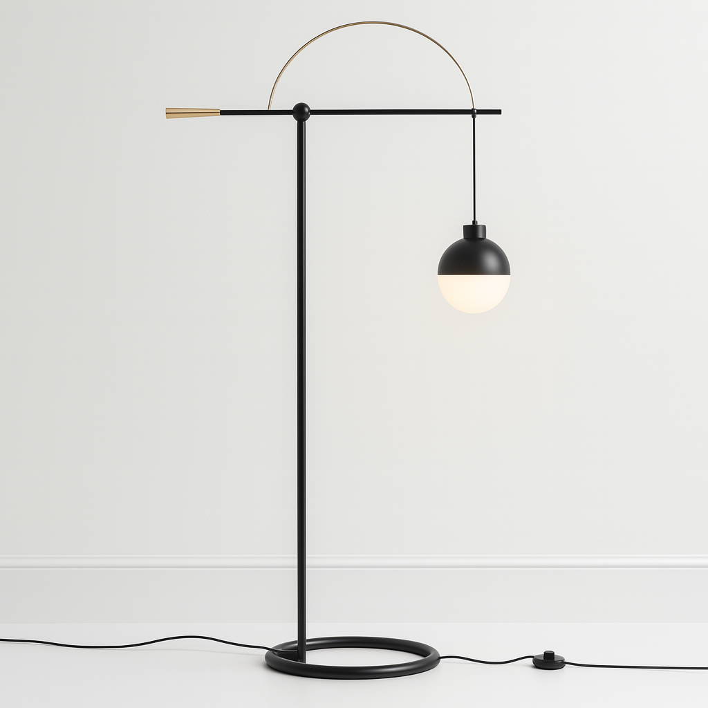 Luminária de Piso Coluna Moderna Minimalista Ping