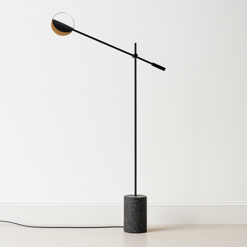 Luminária de Piso Coluna Moderna Minimalista Metal Vitay