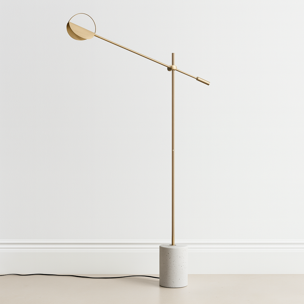 Luminária de Piso Coluna Moderna Minimalista Metal Vitay