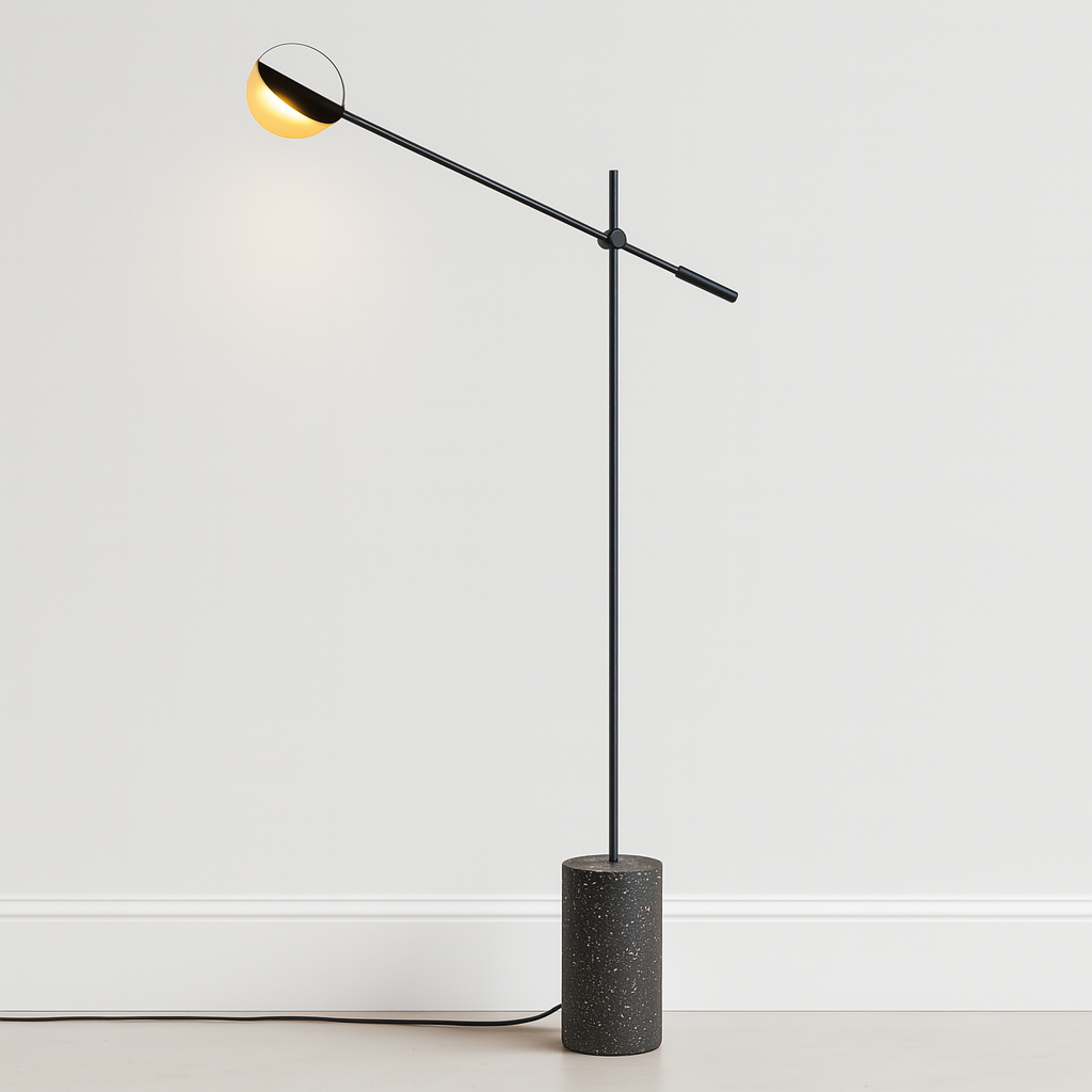 Luminária de Piso Coluna Moderna Minimalista Metal Vitay
