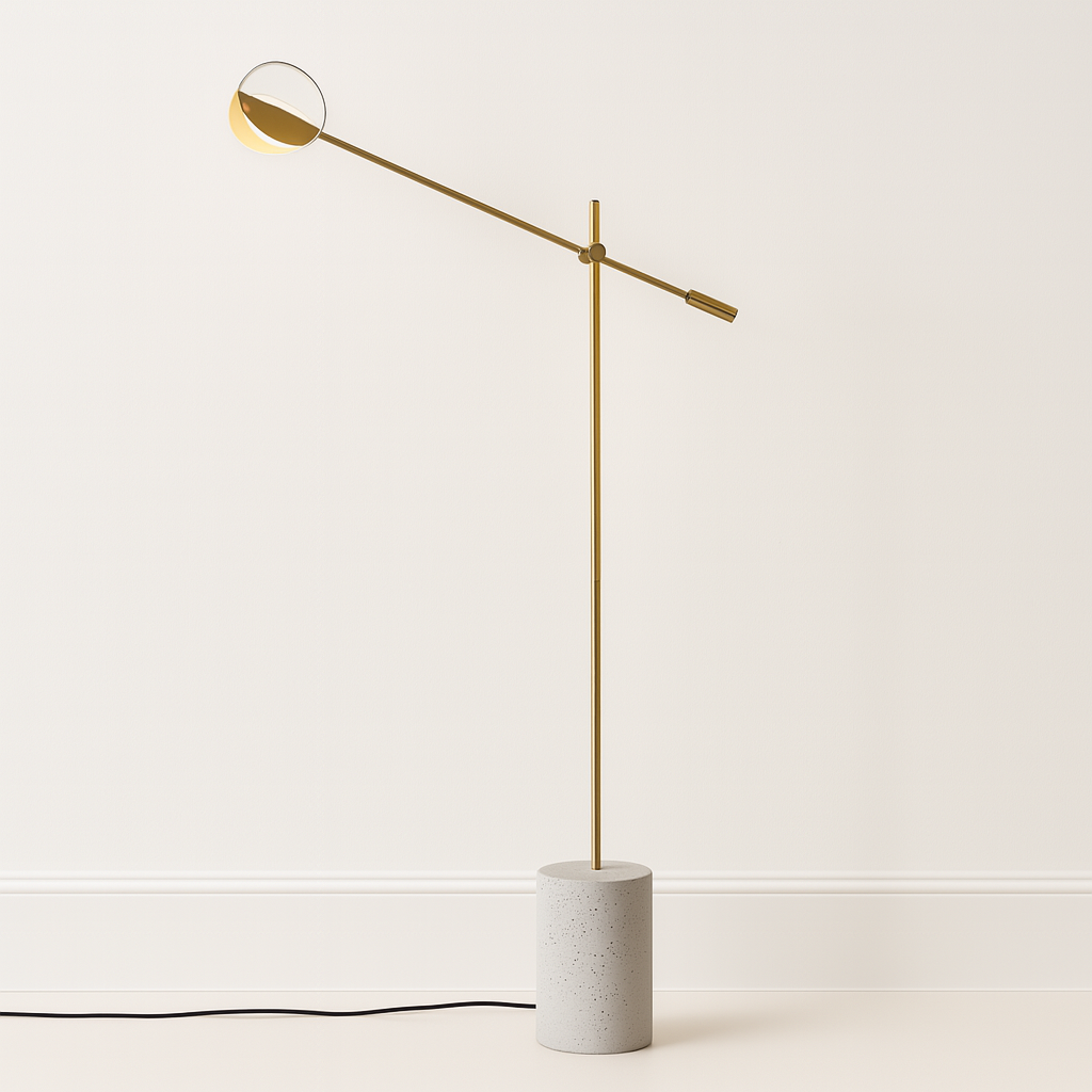 Luminária de Piso Coluna Moderna Minimalista Metal Vitay