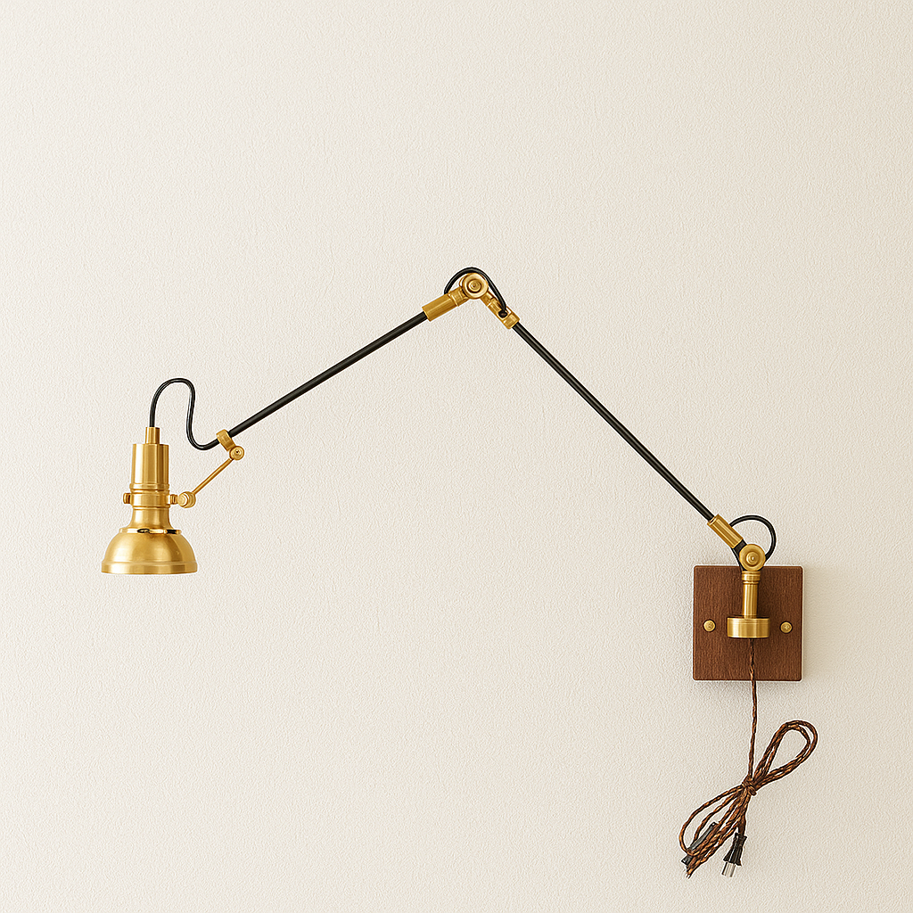 Luminária Arandela Retrô Minimalista Industrial Articulada Woodly