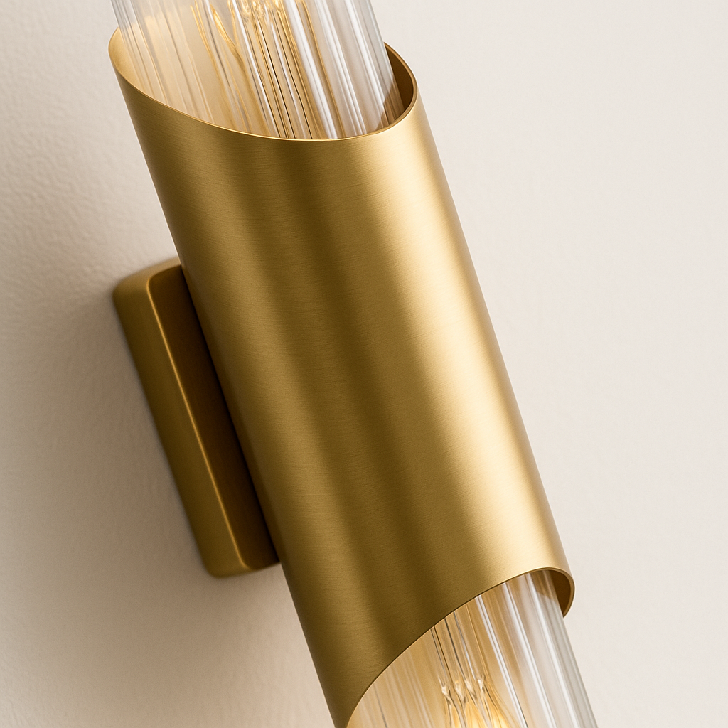 Luminária Arandela Moderna Minimalista Metal Vidro Kienda