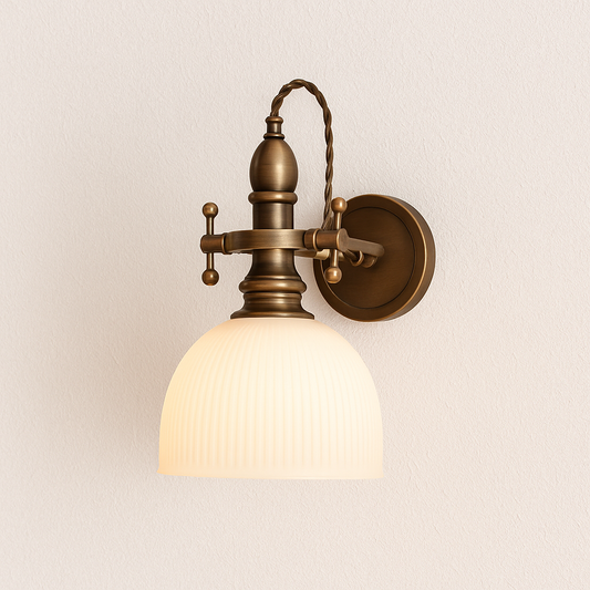 Luminária Arandela Moderna Minimalista Vidro Metal Ganz
