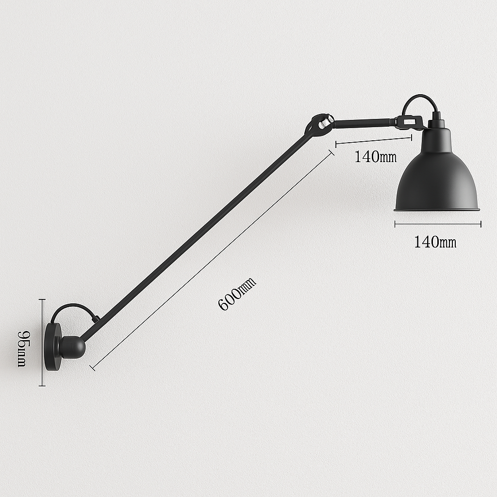 Luminária Arandela Moderna Industrial Retrô Articulada Non Big