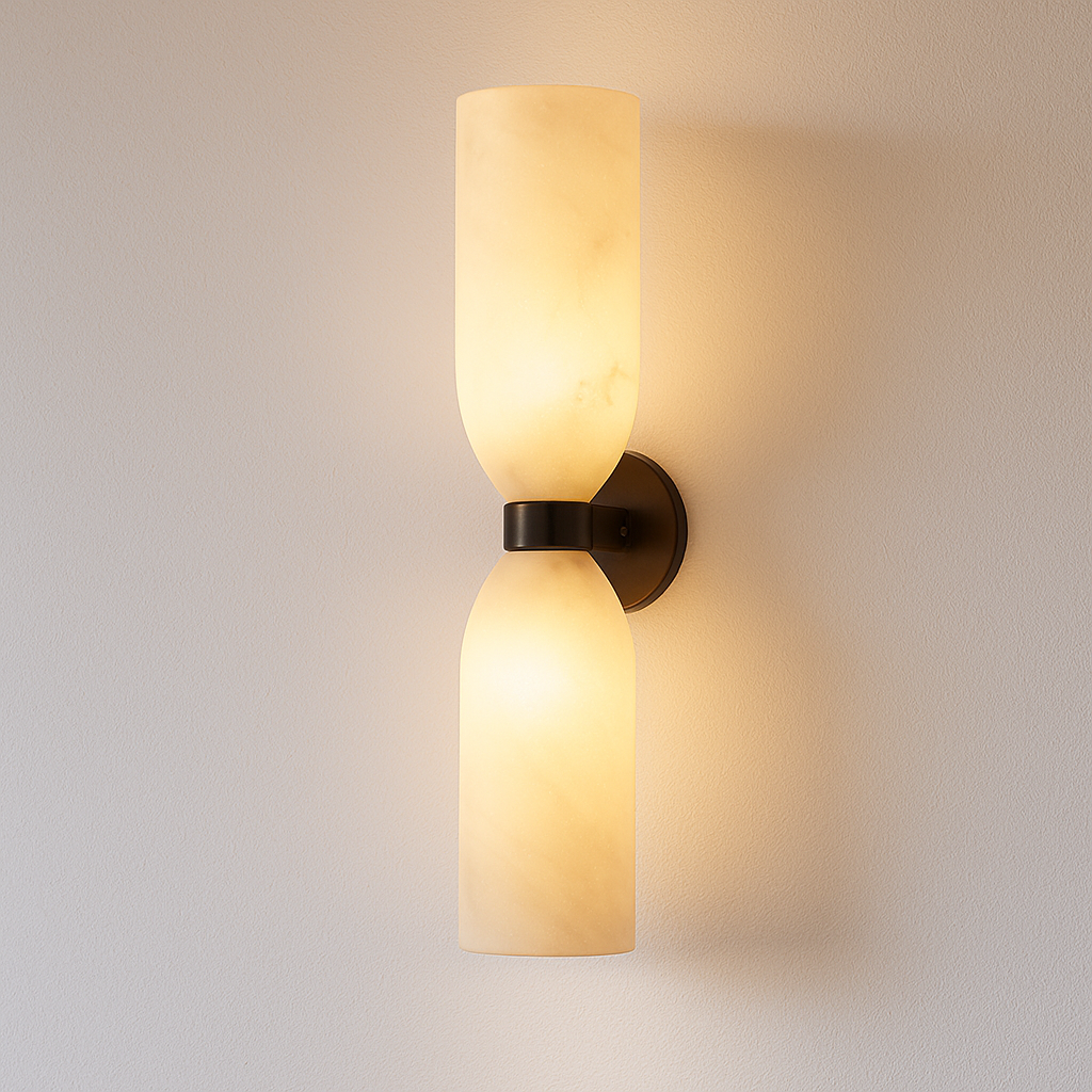 Luminária Arandela Moderna Minimalista Metal Mármore Fieni