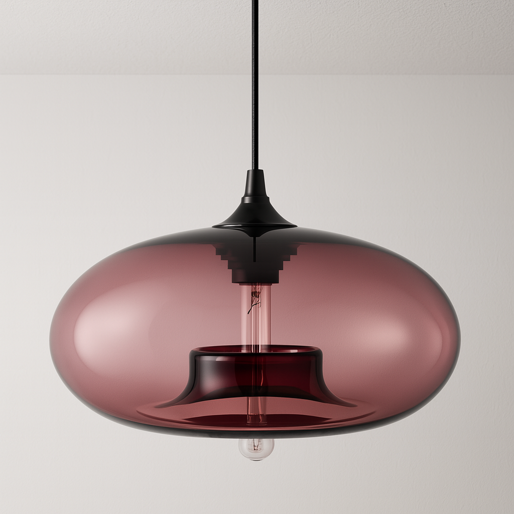 Luminária Pendente Moderna Minimalista Metal Vidro Scoop