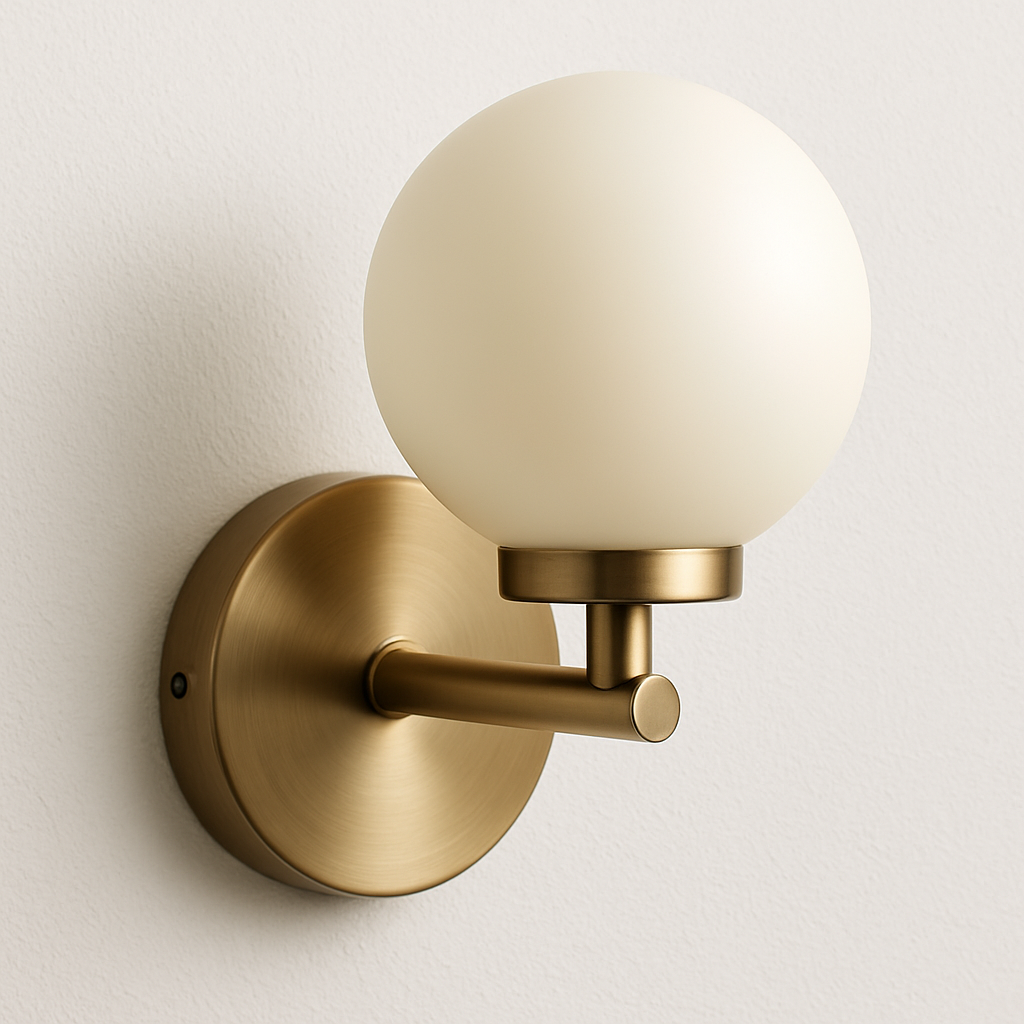 Luminária Arandela Moderna Minimalista Globo Bola Vidro Anew