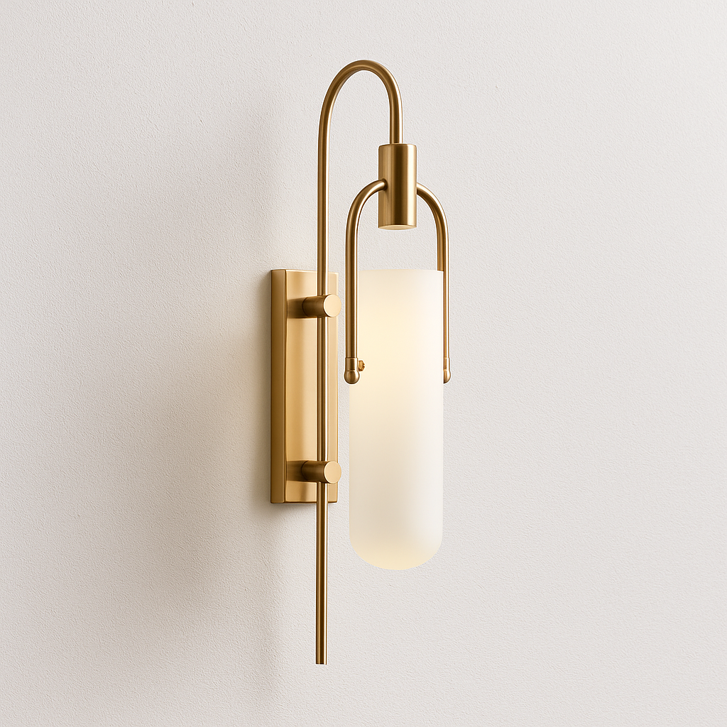 Luminária Arandela Moderna Minimalista LED Metal Sagi Gold