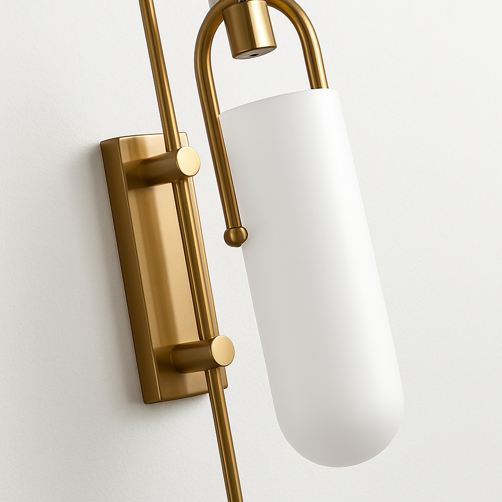 Luminária Arandela Moderna Minimalista LED Metal Sagi Gold