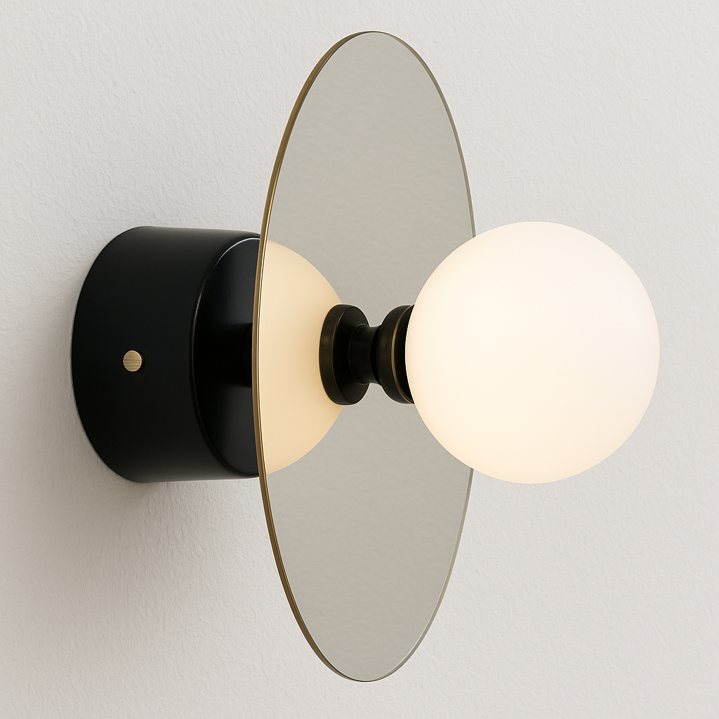 Luminária Arandela Moderno Minimalista Vidro Hess