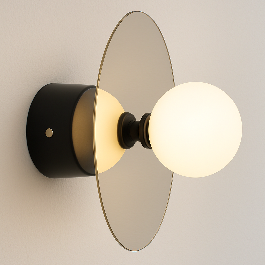 Luminária Arandela Moderno Minimalista Vidro Hess