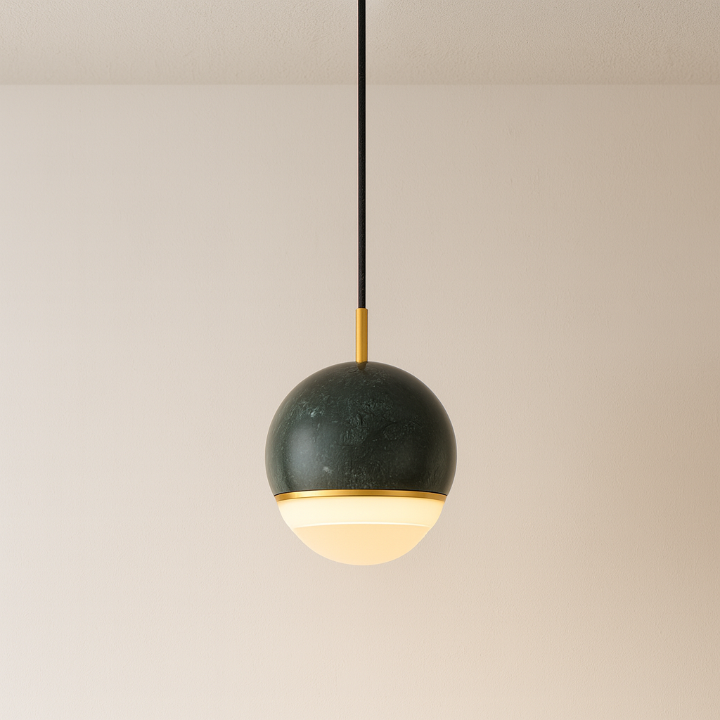 Luminária Pendente Minimalista Moderna Mármore Adros