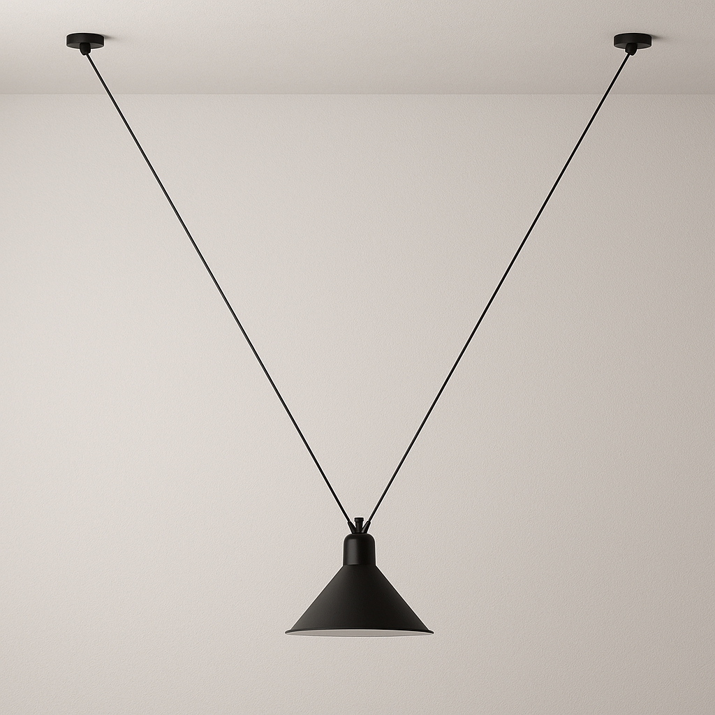 Luminária Pendente Moderna Minimalista Industrial Metal Vega