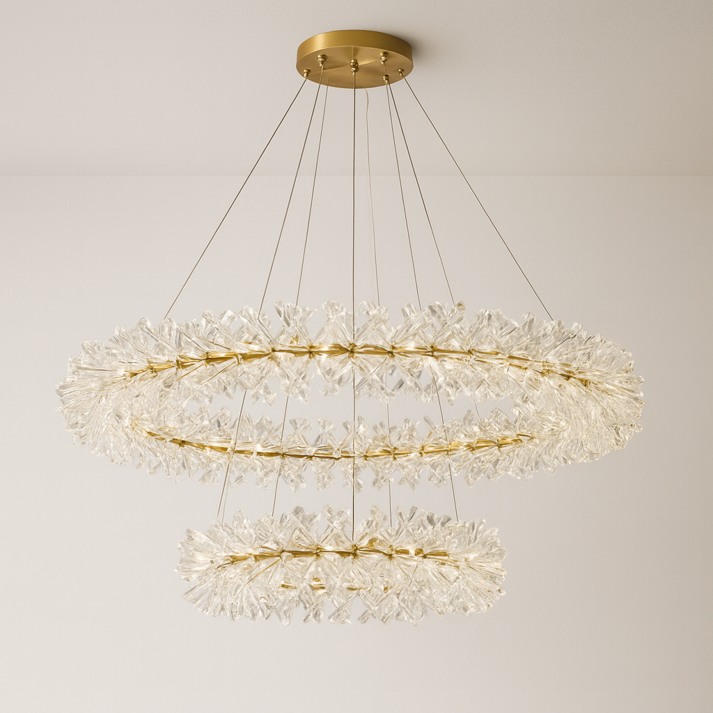 Luminária Pendente Moderna Clássica Cristal Peggy