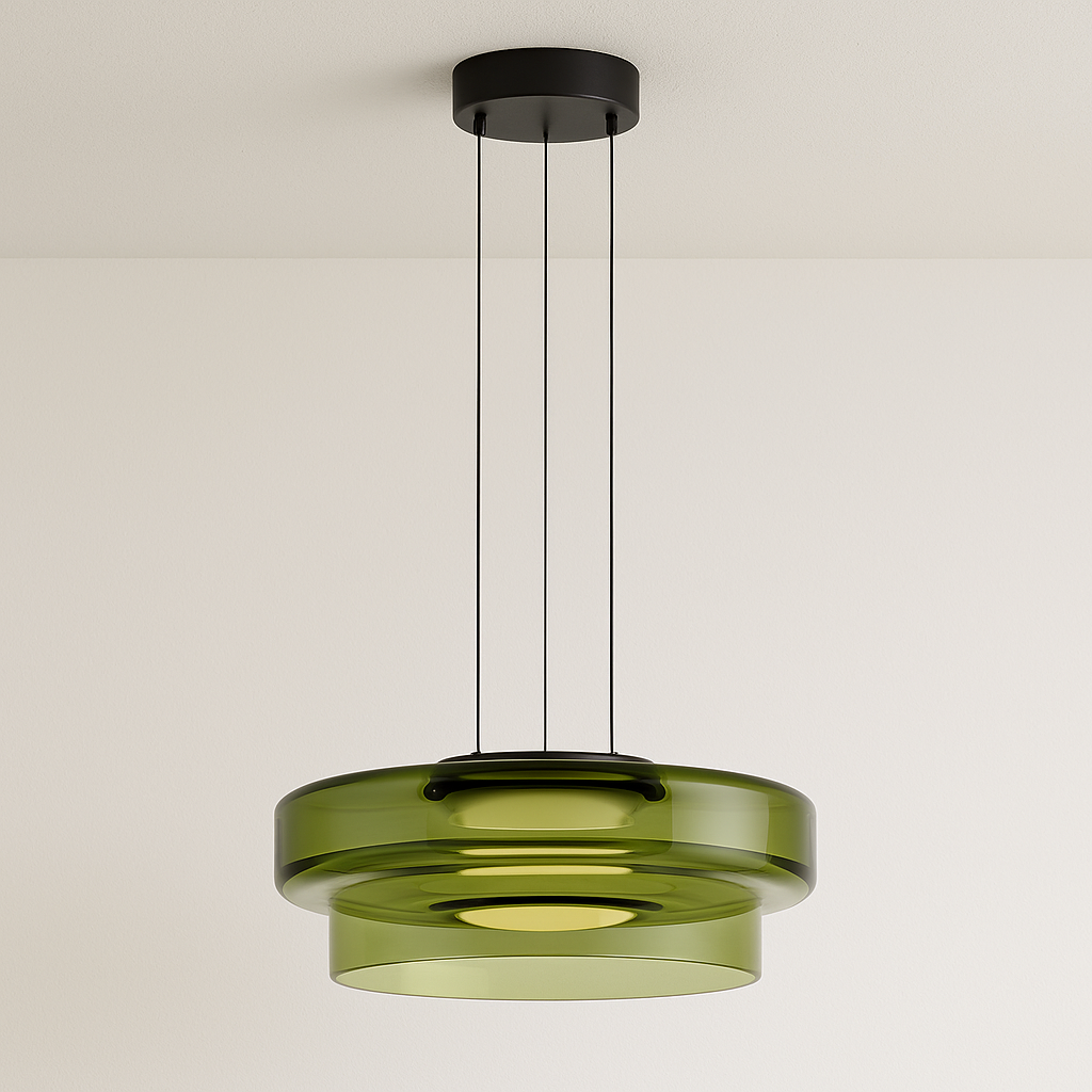 Luminária Pendente Moderna Minimalista Vidro LED Clove