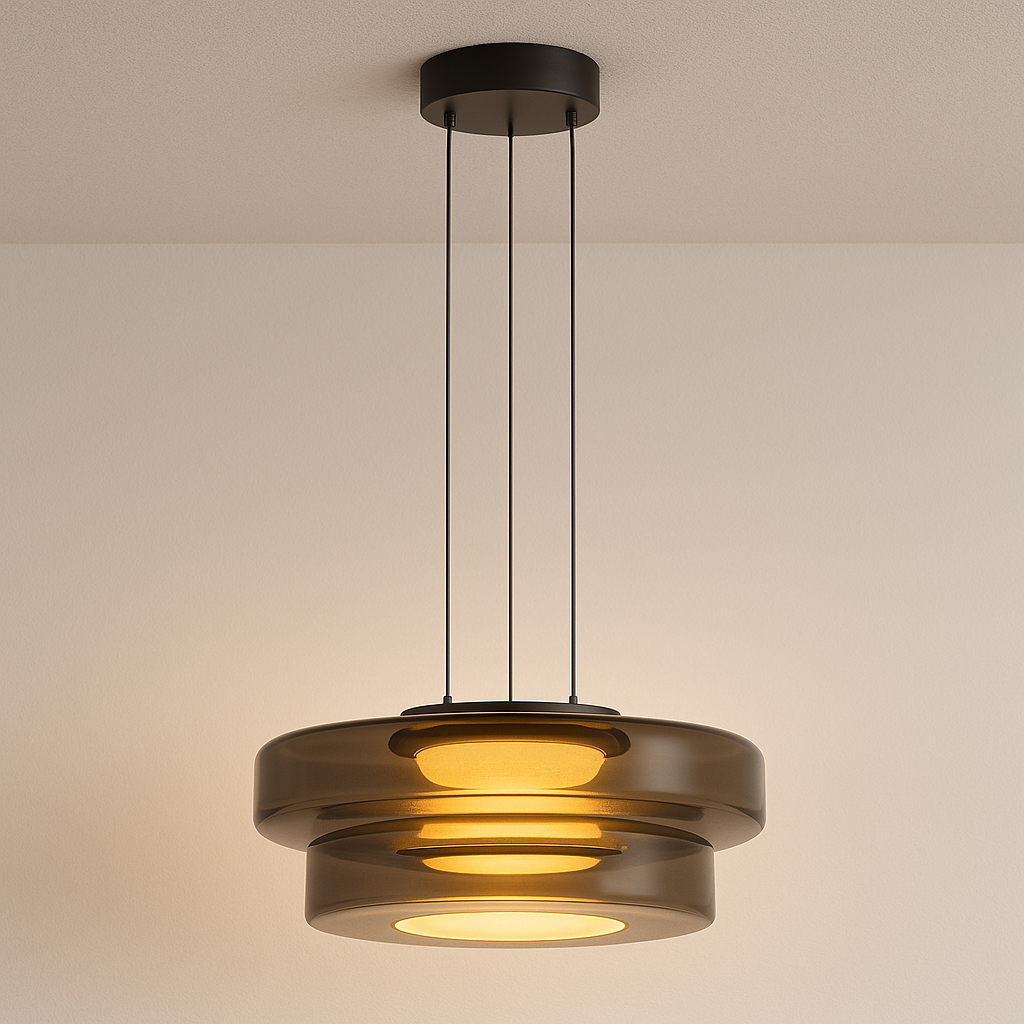 Luminária Pendente Moderna Minimalista Vidro LED Clove