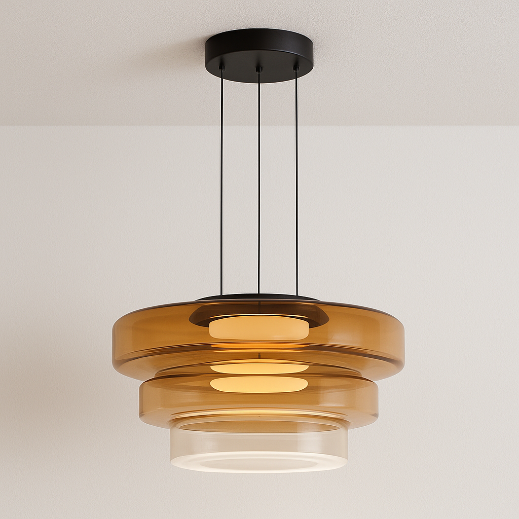 Luminária Pendente Moderna Minimalista Vidro LED Clove
