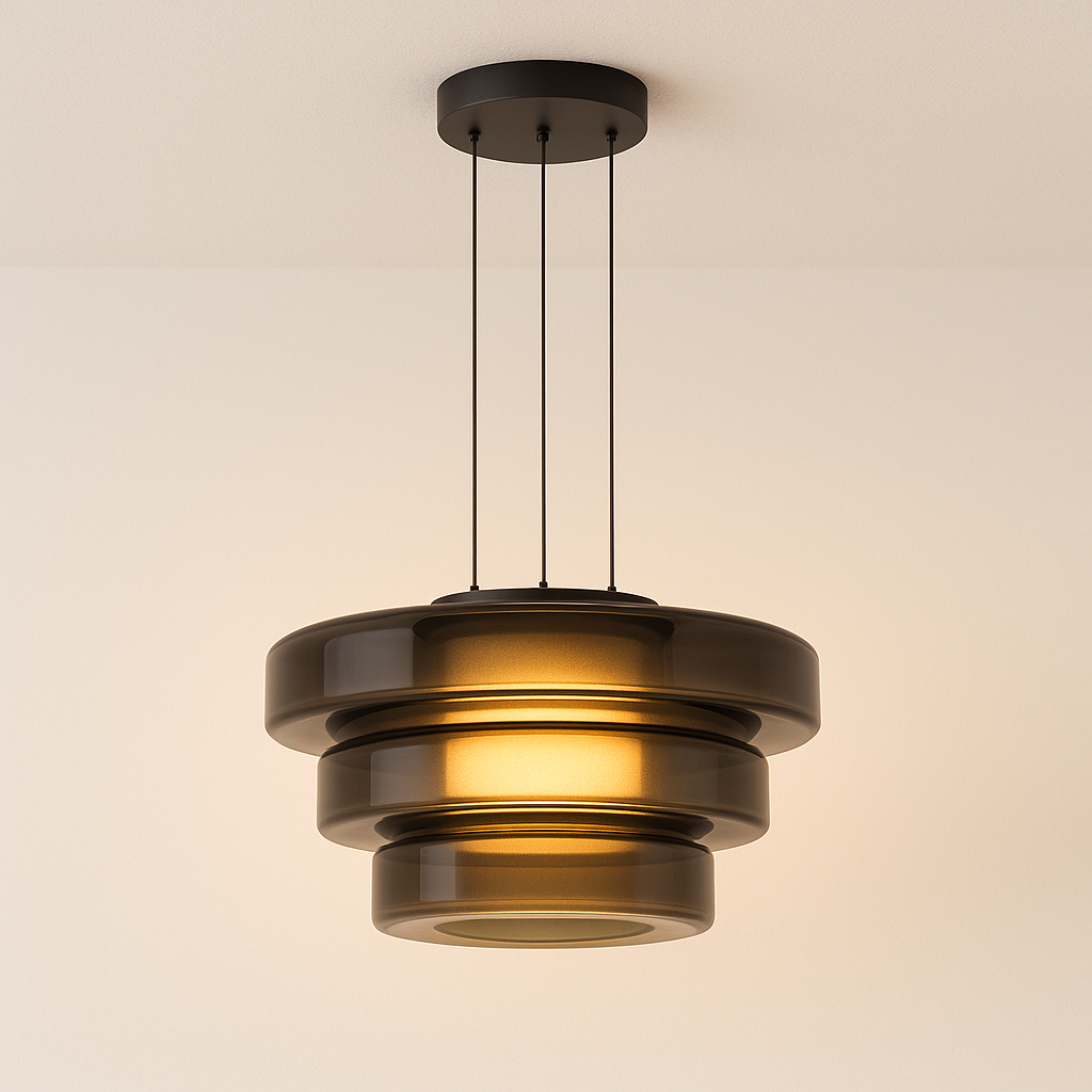 Luminária Pendente Moderna Minimalista Vidro LED Clove