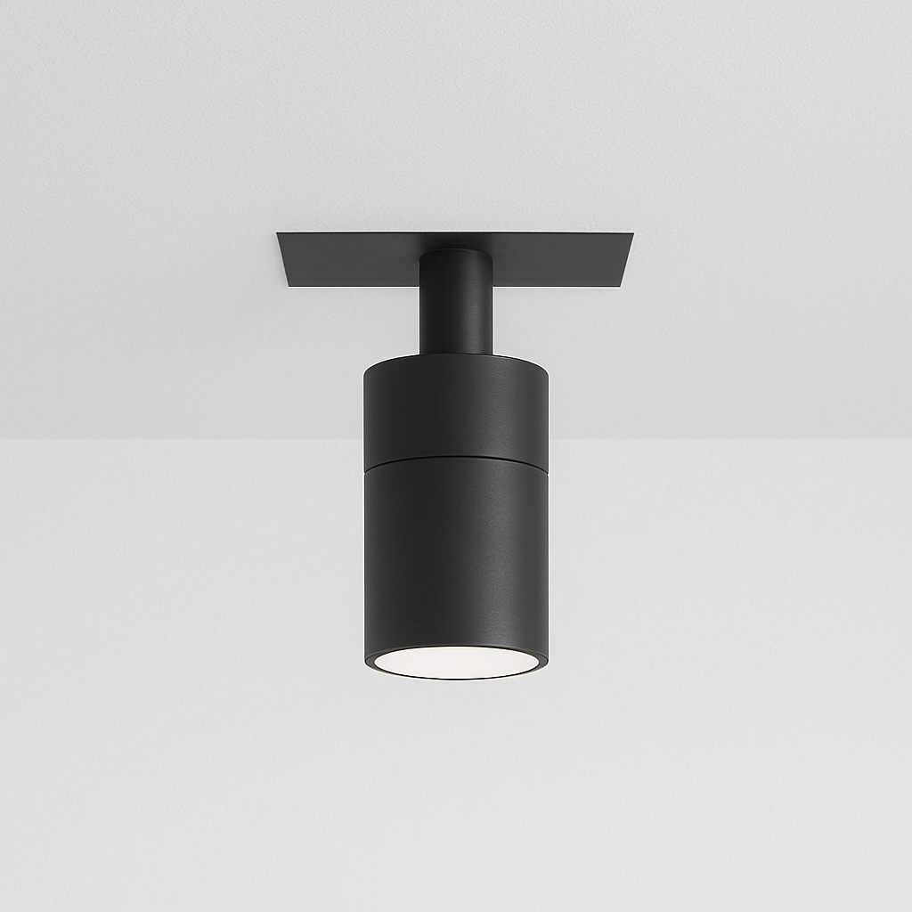 Luminária Spot Embutir Moderno Minimalista Articulada LED Duik Black