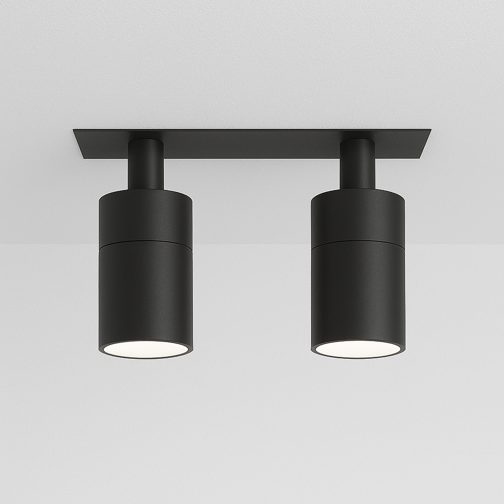 Luminária Spot Embutir Moderno Minimalista Articulada LED Duik Black