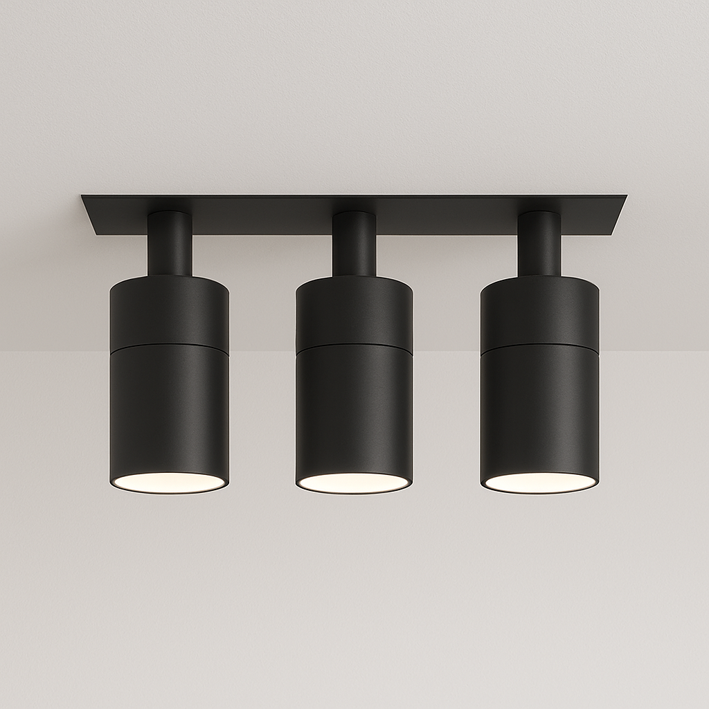 Luminária Spot Embutir Moderno Minimalista Articulada LED Duik Black