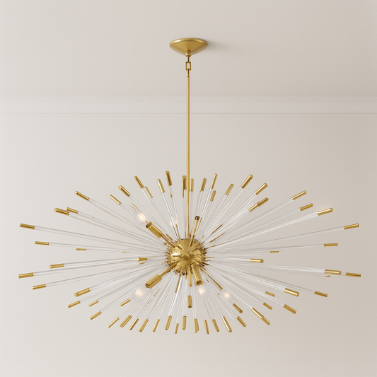 Luminária Pendente Moderna Minimalista Vidro Metal Soluna
