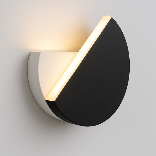 Luminária Arandela Moderna Minimalista Rotacionável Madeira Metal Pac