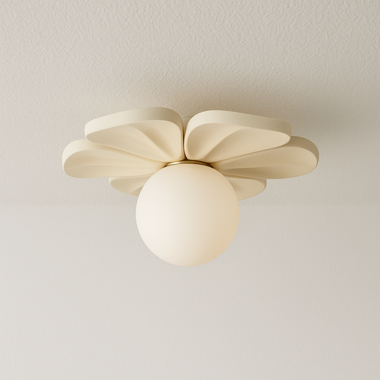 Luminária Plafon Moderna Minimalista LED Resina Petals