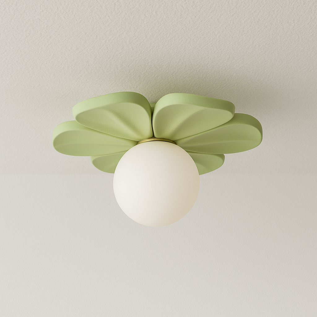 Luminária Plafon Moderna Minimalista LED Resina Petals