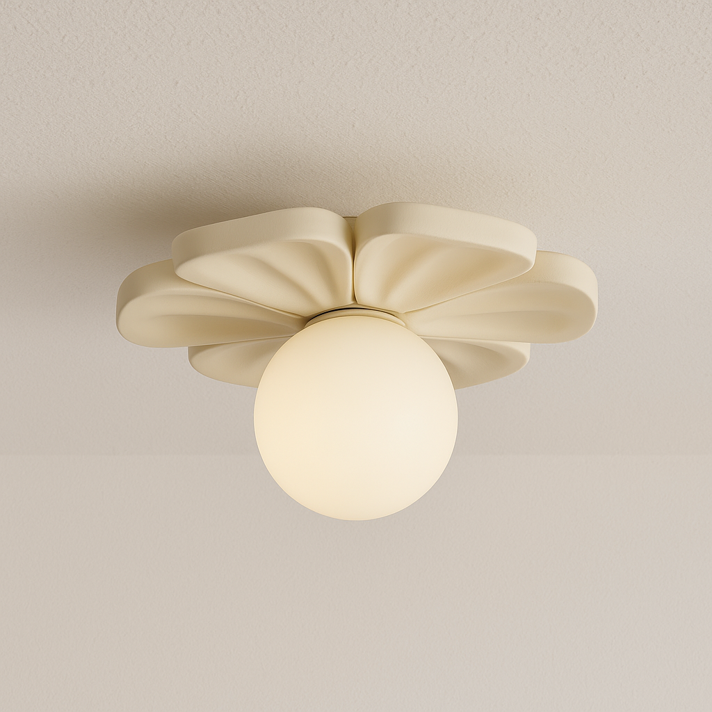 Luminária Plafon Moderna Minimalista LED Resina Petals