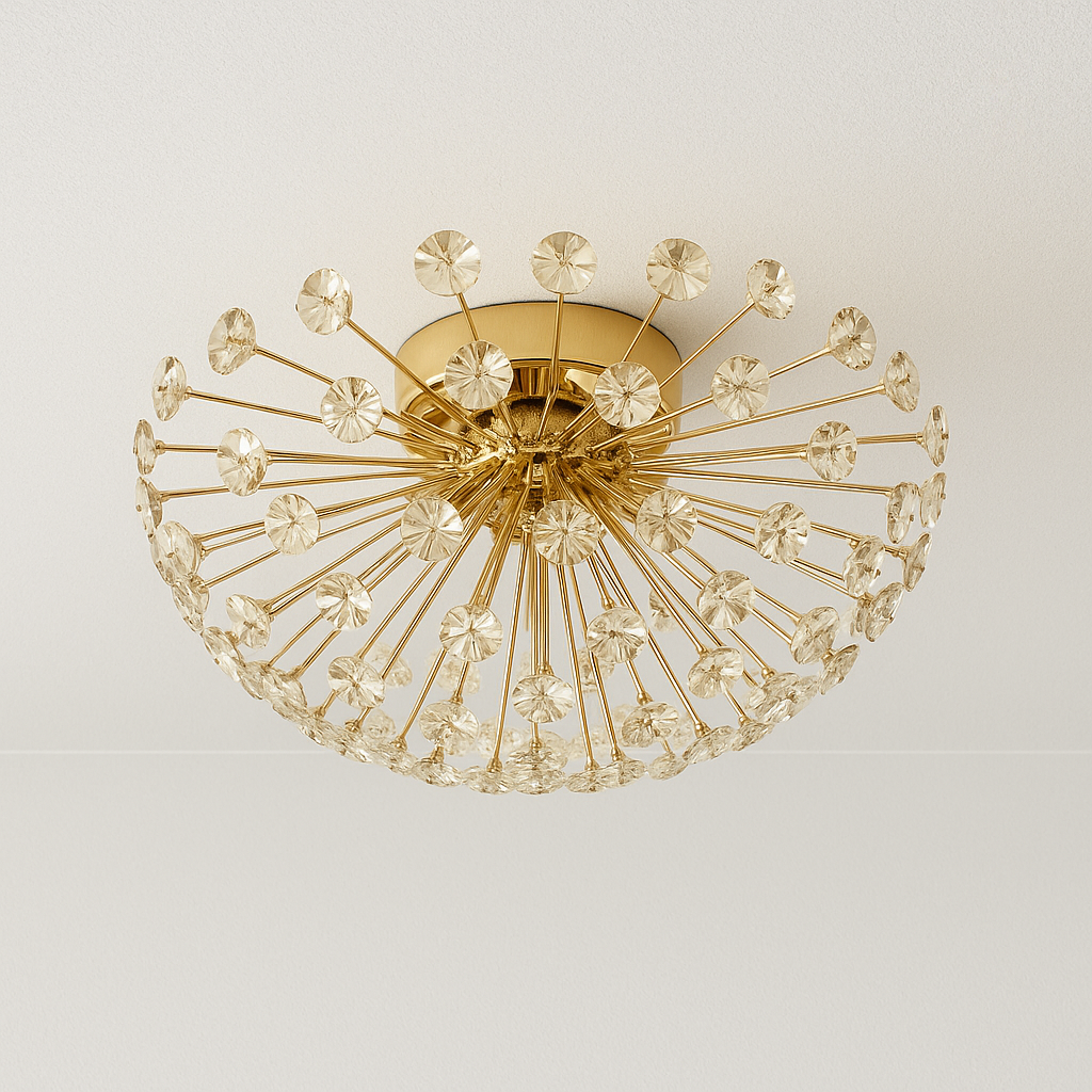 Luminária Plafon Moderna Minimalista Vidro Metal Lemonder