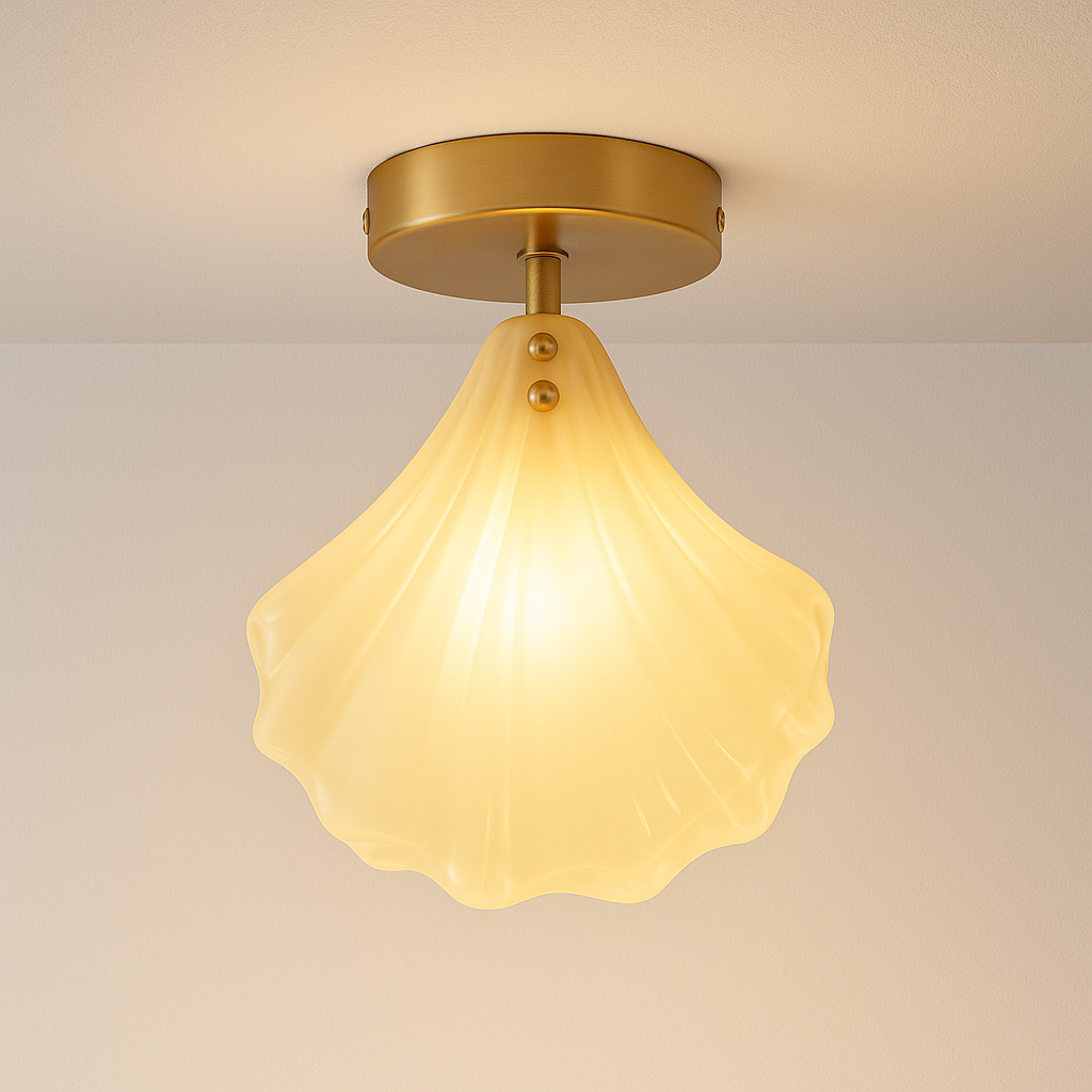 Luminária Plafon Moderna Minimalista Vidro Aisli