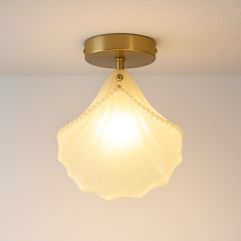 Luminária Plafon Moderna Minimalista Vidro Aisli