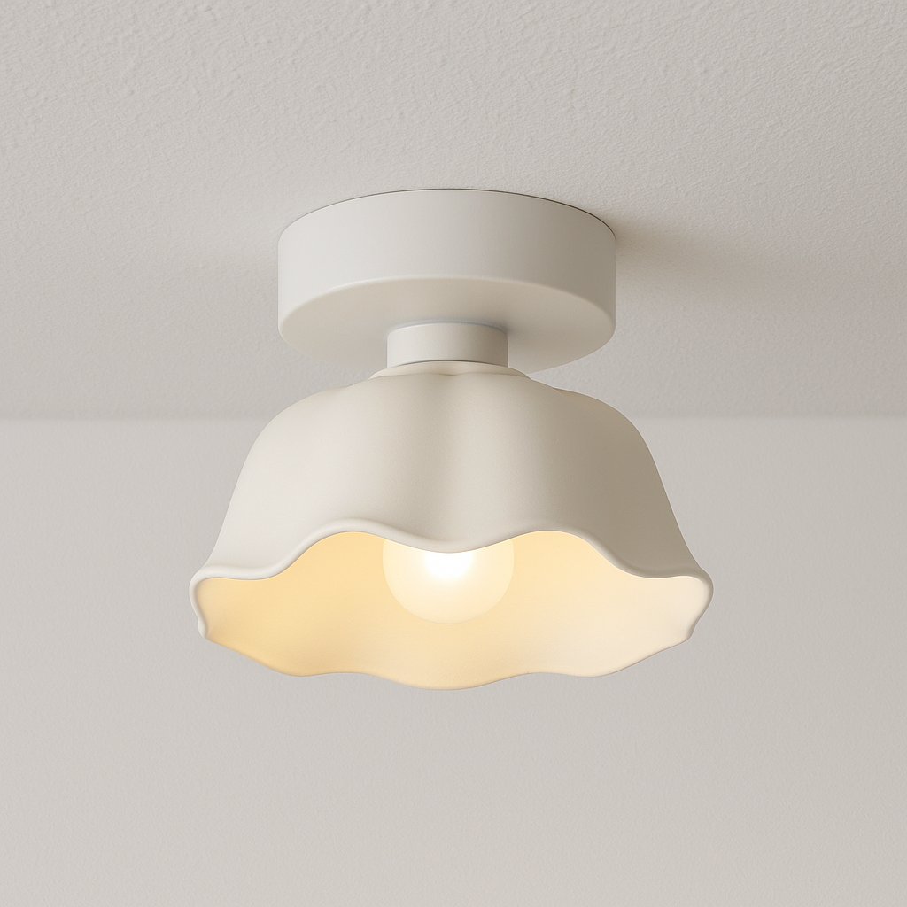 Luminária Plafon Moderna Minimalista Cerâmica Valento
