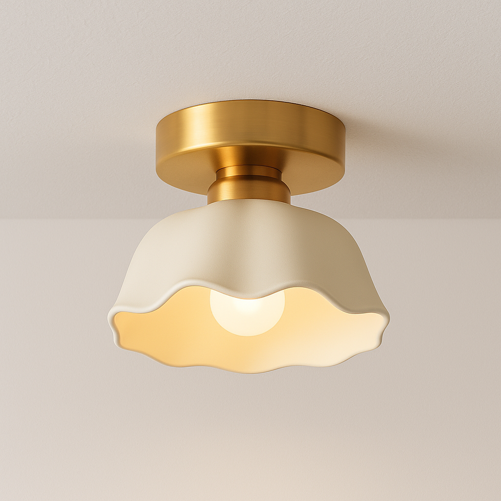 Luminária Plafon Moderna Minimalista Cerâmica Valento