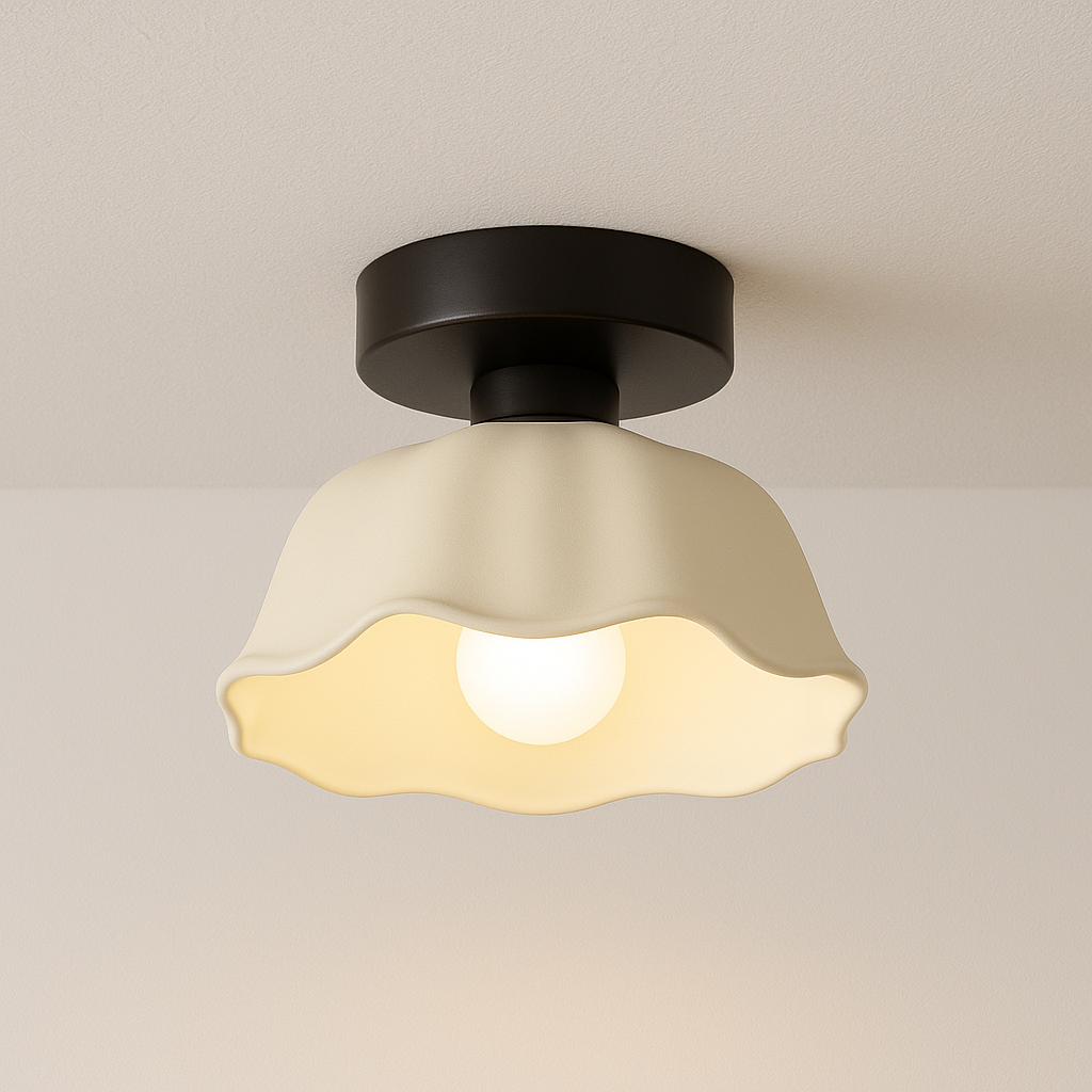 Luminária Plafon Moderna Minimalista Cerâmica Valento