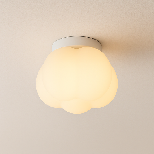 Luminária Plafon Moderna Minimalista Vidro Arago