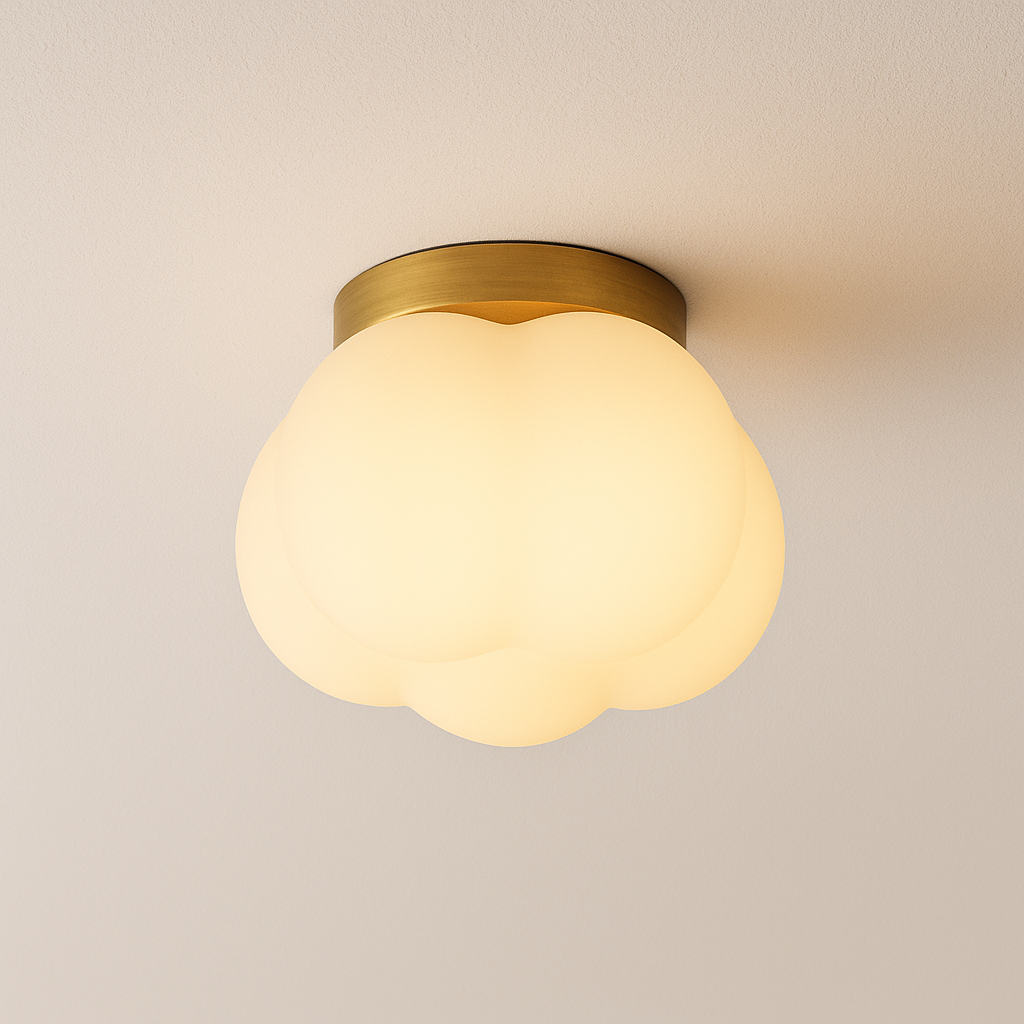 Luminária Plafon Moderna Minimalista Vidro Arago