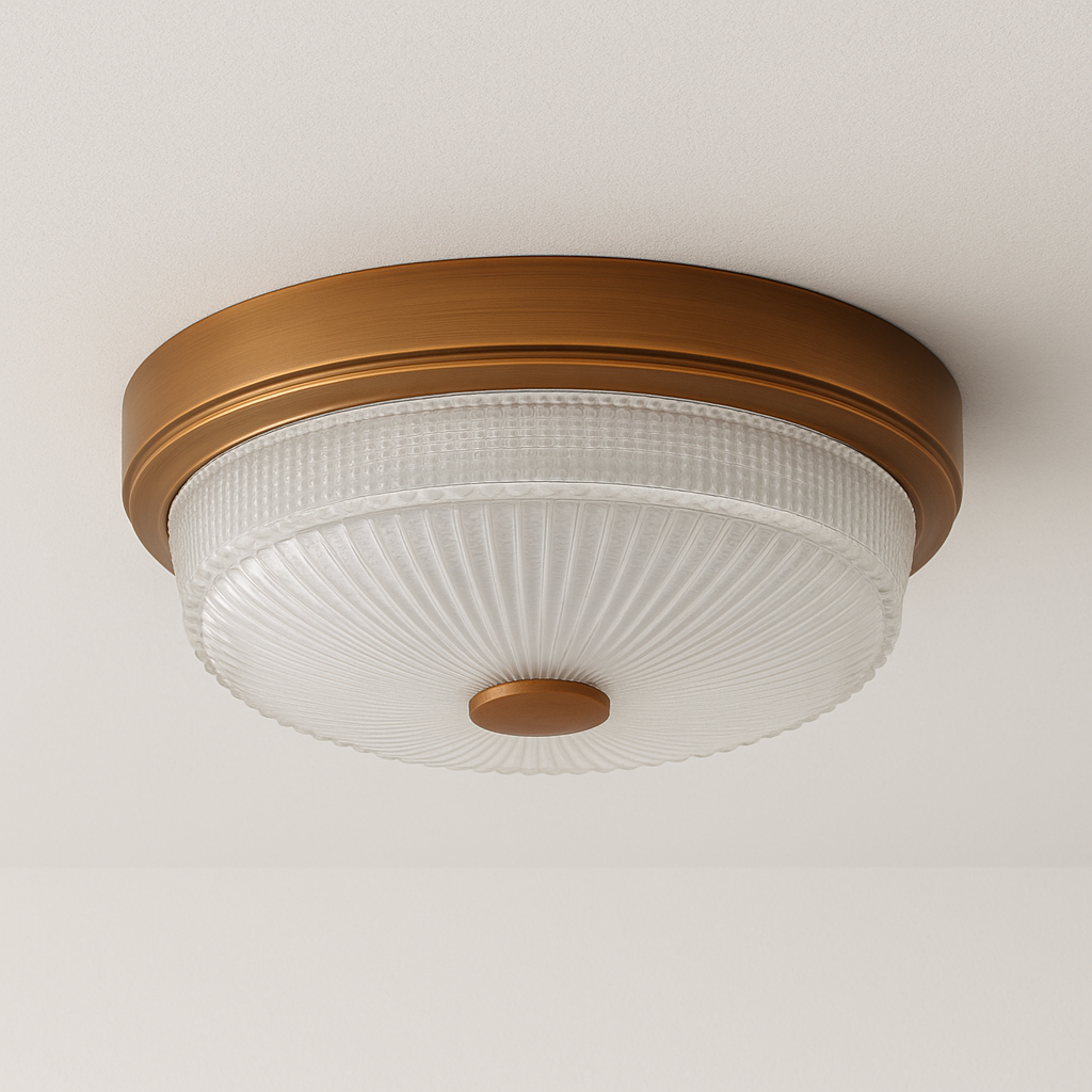 Luminária Plafon Moderna Minimalista Vidro Metal Gartare