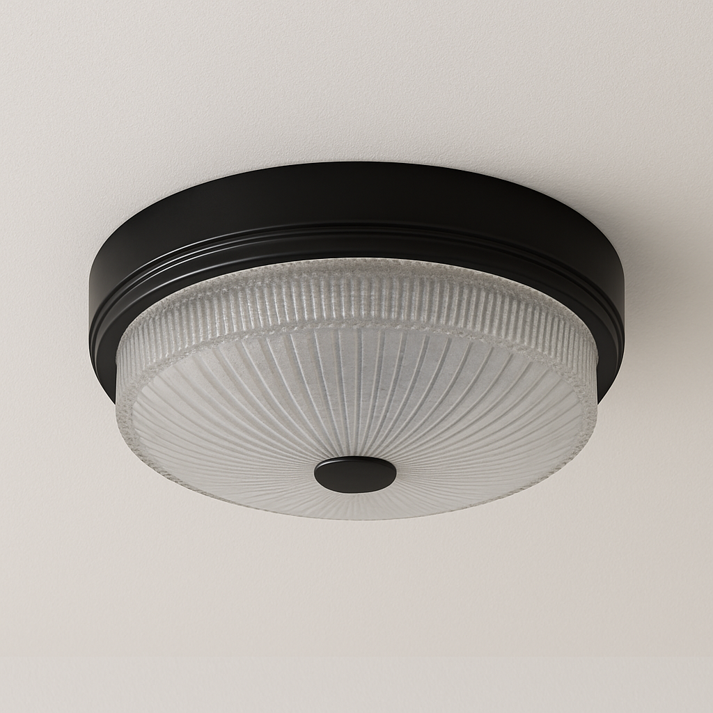 Luminária Plafon Moderna Minimalista Vidro Metal Gartare