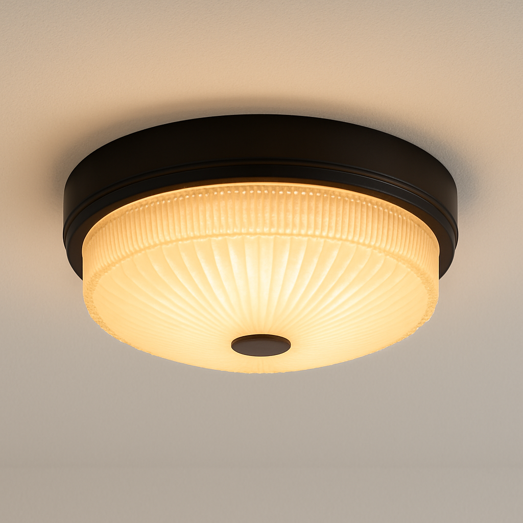 Luminária Plafon Moderna Minimalista Vidro Metal Gartare