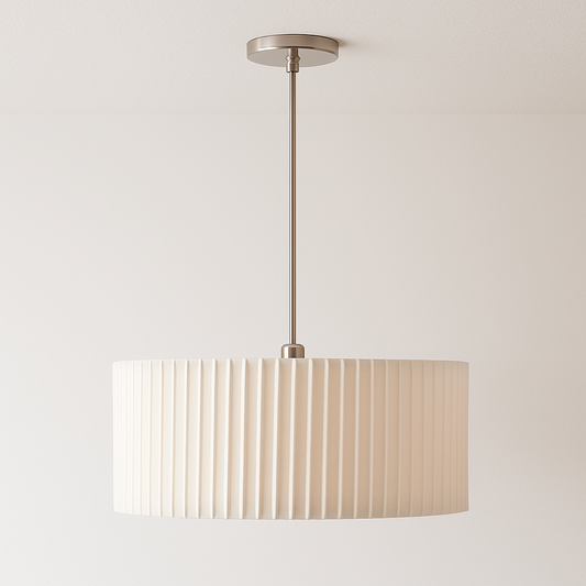 Luminária Pendente Moderna Minimalista Metal Tecido Gascar