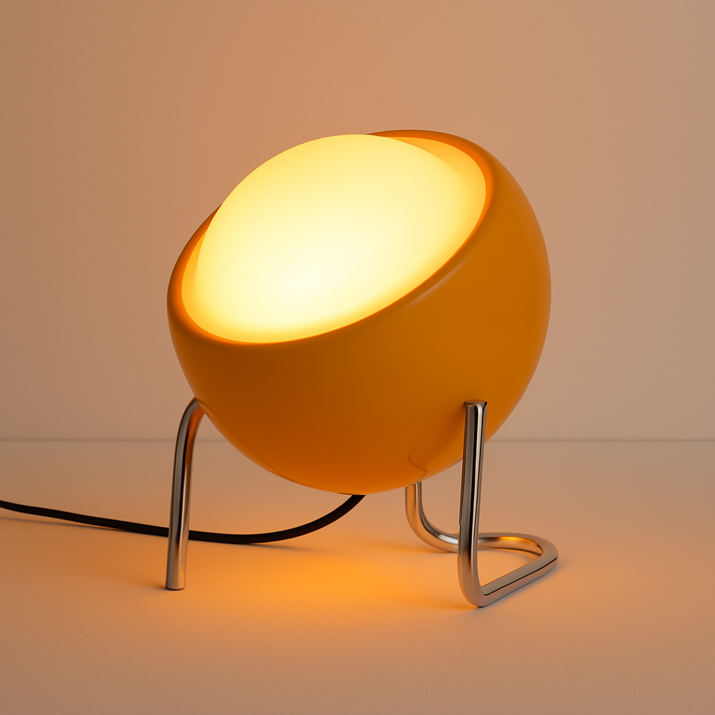 Luminária de Mesa Moderna Minimalista Metal Vidro Kiva