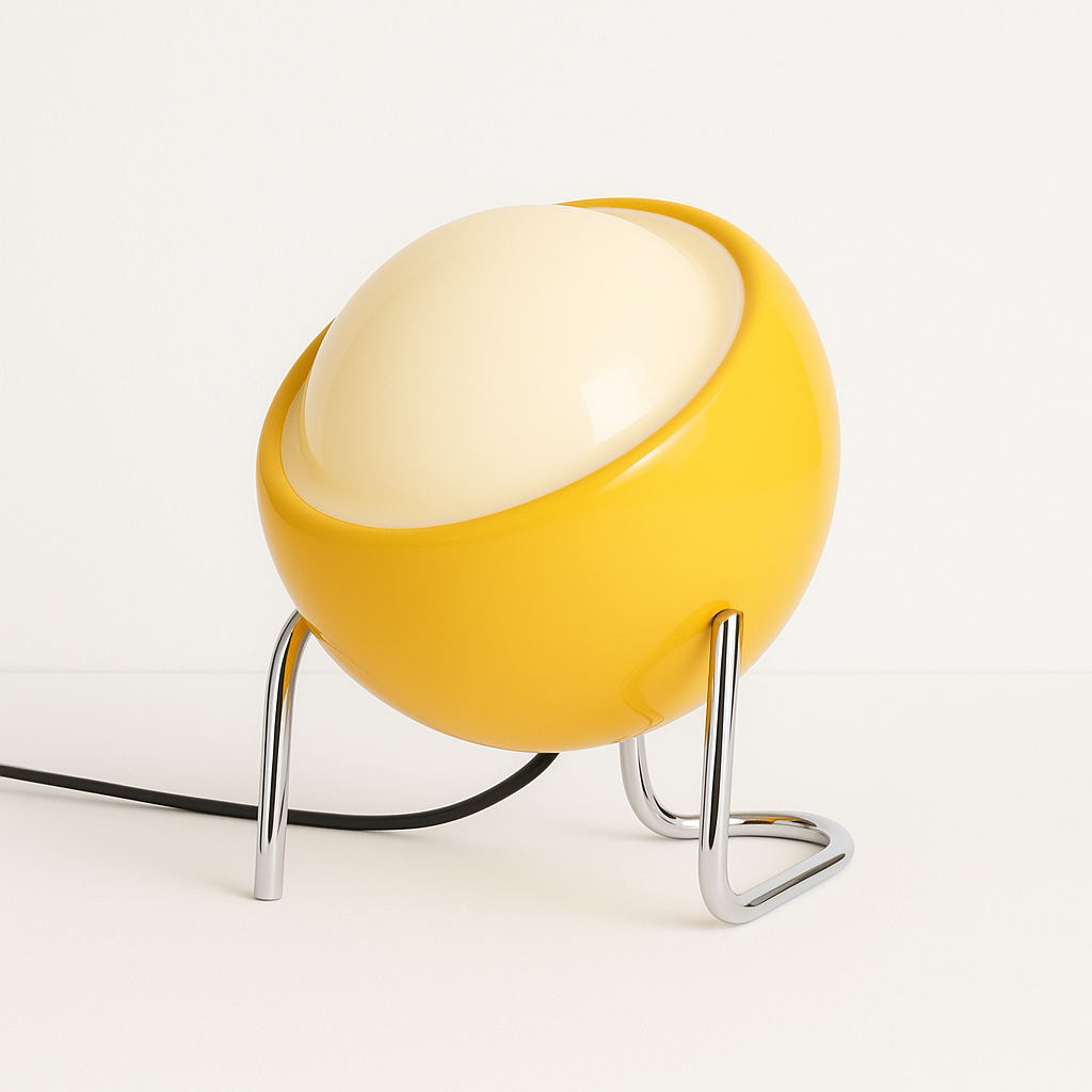 Luminária de Mesa Moderna Minimalista Metal Vidro Kiva