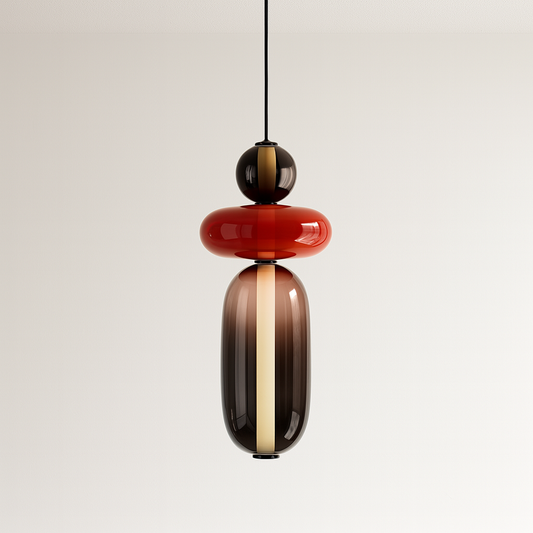 Luminária Pendente Moderno Minimalista Vidro Gapy Lix